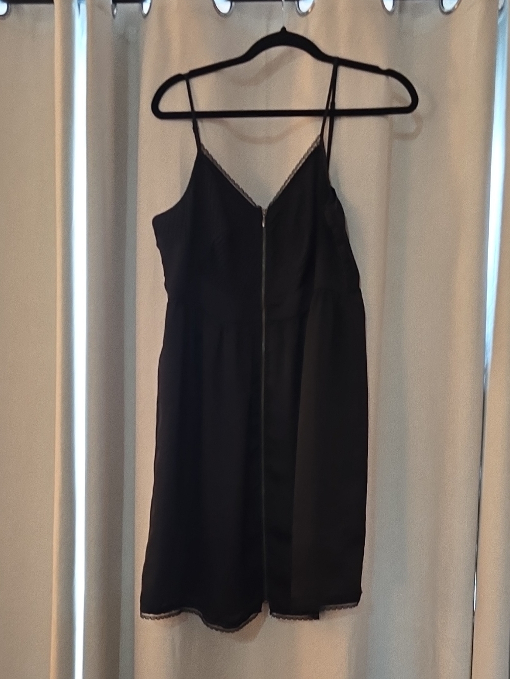 LC Lauren Conrad Black Spaghetti Strap Mini Dress